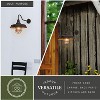 VAXCEL Dorado 1 Light Dusk to Dawn Bronze Farmhouse Outdoor Wall Barn Lantern Clear Glass - 4 of 4
