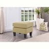 Passion Furniture Newbury Faux Leather Upholstered Ottoman - image 3 of 3