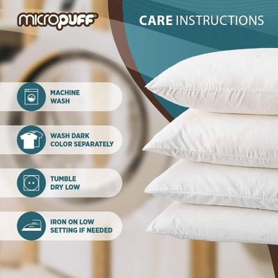 King Size Ultra-Soft White Microfiber Pillow Cases, 2 Pack
