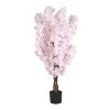 NicBex Artificial Plants Indoor, Faux Cherry Blossom Tree with Pot, Outdoor Fake Plants for Living Room/Entryway/Office Decor - 3 of 4