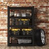 Syemin Utility Storage Shelves Heavy-Duty Storage Rack, Five Layer Adjustable Metal Shelf, Heavy Duty Industrial Shelves, Black, 47"*23.6"*87" - 3 of 4