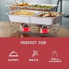Alpha Living Large 33-Pcs Disposable Chaffing Buffet with-Covers, Utensils, Fuel Cans – Premium Chafing Dish Set for Events, Parties, Catering - 2 of 4