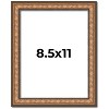 PosterPalooza | Photo Size Slim Profile Gold Picture Frame - UV Acrylic, Foam Board Backing, Hanging Hardware - 2 of 4