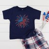 The Juniper Shop Star Flag Firework Toddler Short Sleeve Tee - 2 of 2