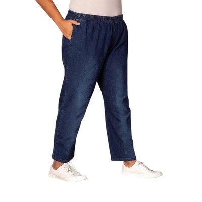Women's Plus Size Premium Denim Relaxed Leg Jeans - On The Plus Side