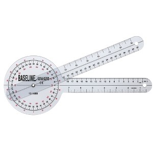 Baseline Goniometer Plastic 12 Inch Arm Length - 1 of 4