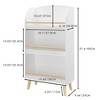 Fontoi Decorative Bookshelf, Kids Book Cabine with 3-Tier, Toy Storage Cabinet for Children's Room, Nursery, White, 9.44"*37.4"*19.68" - 2 of 4