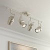 Pro Track Gladstone 4-Head LED Ceiling Track Light Fixture Kit Spot Light GU10 Silver Brushed Nickel Finish Metal Modern Kitchen Bathroom 32" Wide - 2 of 4