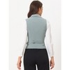 INSPIRE CHIC Women's Lapel Collar Dressy Versatile Racerback Waistcoat Suit Vest - 4 of 4