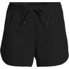 Lands' End Women's Woven Packable 3" Dolphin Hem Swim Cover-up Shorts - 3 of 4