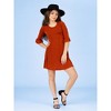 24seven Comfort Apparel Girls Elbow Length Sleeve Fit and Flare Party Dress - 4 of 4