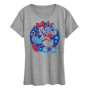 Women's - Disney - Minnie Daisy Americana Short Sleeve Graphic T-Shirt - 1 of 4
