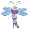 Home & Garden 29.0" Daisy Dragonfly Stake Garden Spring Round Top Collection  -  Decorative Garden Stakes - 3 of 3