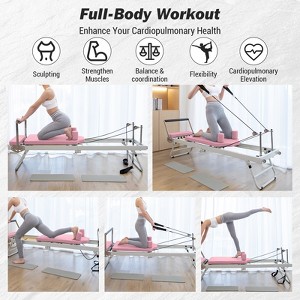 Pilates Reformer Foldable Pilates Machine - Home Gym Equipment, Pilates Workout Machine, Beginner Pilates Equipment, Advanced Pilates Machine - 1 of 4