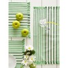 DII Stripe Placemat Set 6 Piece, Grass Green, 13x19" - 3 of 4