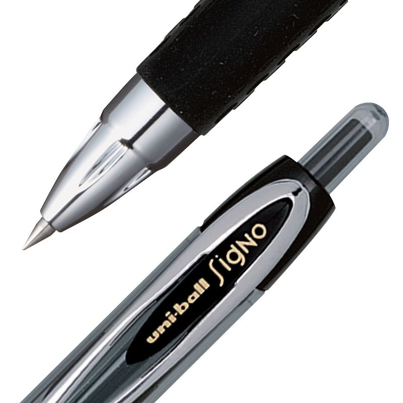 uni-ball Signo 207 Retractable Gel Pen Black Ink 0.5mm Dozen 61255, 2 of 9