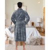 ADR Plush Fleece Men's Robe, Soft Cozy Warm Men's Bathrobe, Bath Robe - 3 of 4