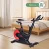 Magnetic Indoor Cycling Bike, 28lbs Flywheel Stationary Bike with Smart Knob Resistance, LCD Monitor & IPad Mount for Home Cardio - 2 of 4