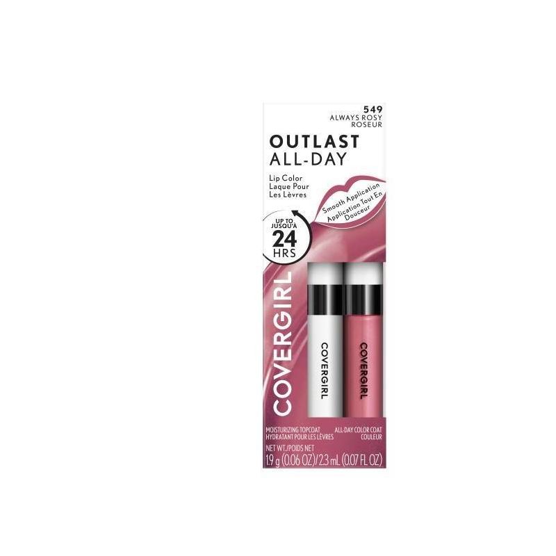 COVERGIRL Outlast All-Day Lip Color withTopcoat - 0.077 fl oz, 1 of 14