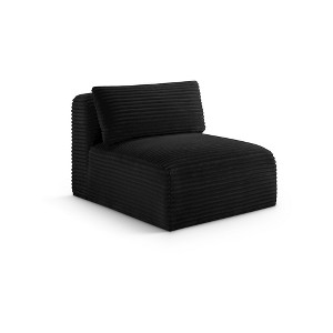 Meridian Furniture,Shaggy Corduroy Performance Fabric Armless Chair - 1 of 4