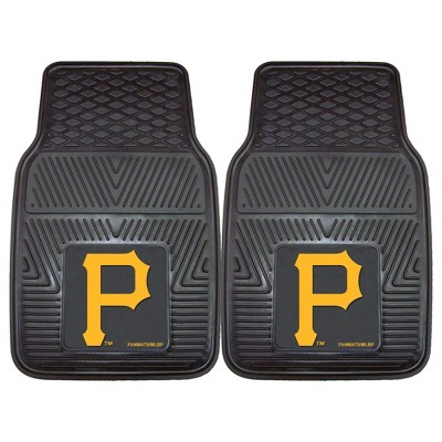 MLB Pittsburgh Pirates Vinyl Car Mat Set - 2pc