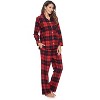 Ashford & Brooks Women's Flannel Plaid Pajamas Long Pj Set - 2 of 4