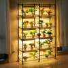 VEVOR Plant Stand with Grow Light, 6-Tier Large Tall Plant Shelf with 3000K 200W Full Spectrum Grow Light, Indoor Grow Light Shelf, Black - 2 of 4