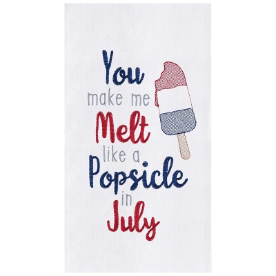 C&F Home Popsicle in July Embroidered Flour Sack Kitchen Towel