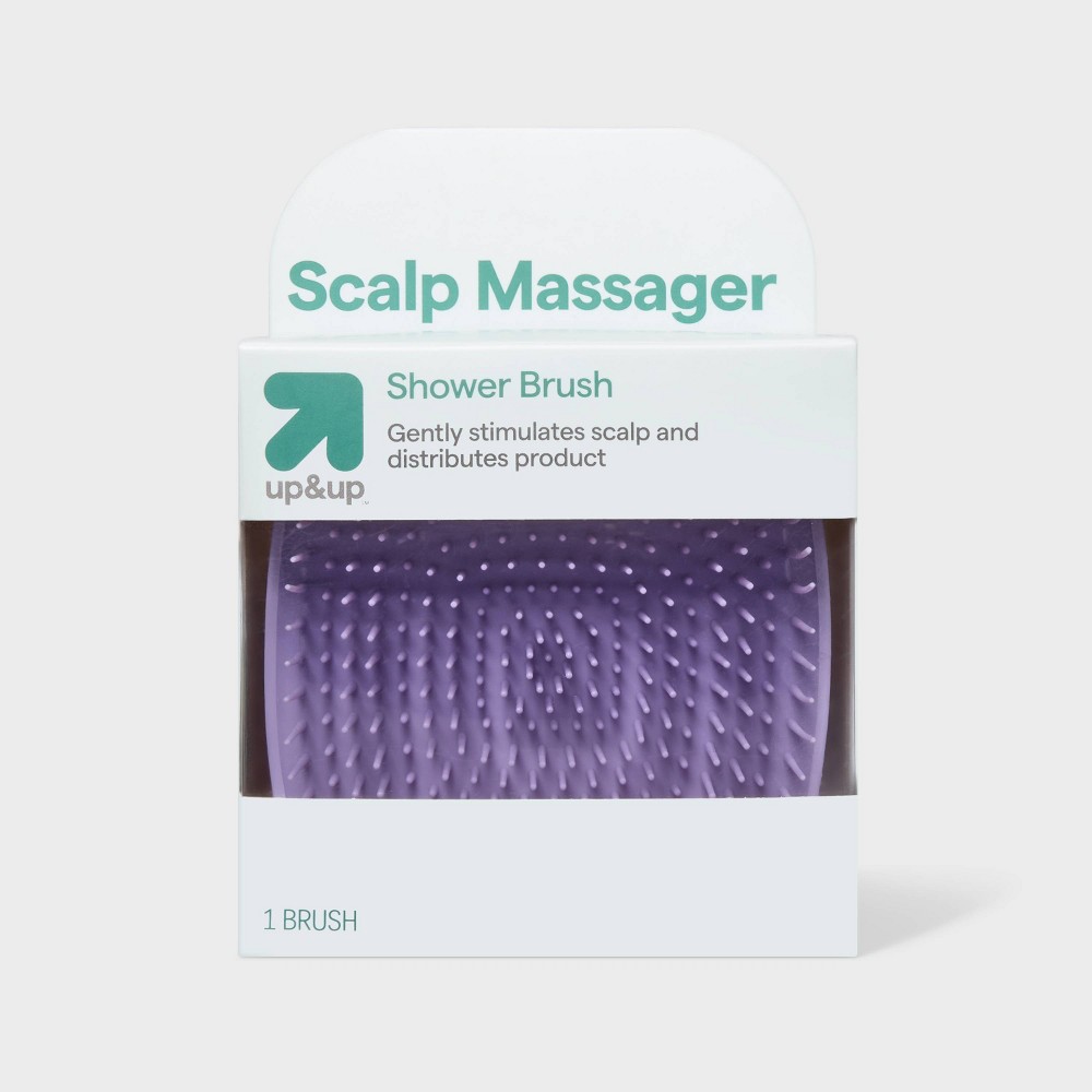 Scalp Massage Shampoo Detangling Hair Brush - Purple - up&up™