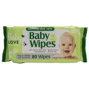 Baby Love Soothing Aloe Vera Baby Wipes 80 Ct, CASE OF 12 - 1 of 3