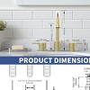 ChicFurnit Bathroom Sink Faucet Widespread 2 Handle Design with 360 Degree Swivel Spout for Modern Spaces, Gold, 13.58"*12.4"*3.54" - 3 of 4