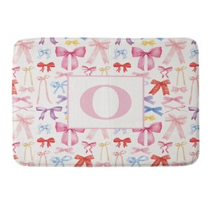 Deny Designs April Lane Art Bows Monogram Memory Foam Bath Mat - 1 of 4