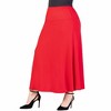 Plus Comfortable Fit Elastic Waist Maxi Skirt - 24seven Comfort Apparel™ - 2 of 4