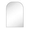 TEHOME Black Metal Arched Floor Mirror for Entryway, Bathroom, Mantel or Dresser, Arch Matt Black Long Mirror for Bathroom or Living Room, 48x72'' - 3 of 4