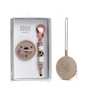 La’dore Silicone Baby Pacifier Gift Set – Silicone Pacifier, Mini Pacifier Clip & Travel Case – BPA-Free, Newborn Safe, Self-Soothing Essentials - 1 of 4