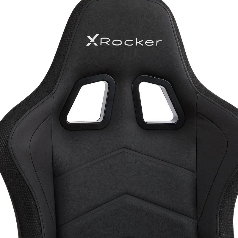 Thrasher RGB PC Gaming Chair Black with LED Lights - X Rocker, 4 of 7