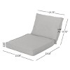 Christopher Knight Home Hopewell Outdoor Water Resistant Fabric Club Chair Cushions - 3 of 4