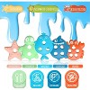 Premium Silicone Ocean Animal Bath Toys, Mold-Free No-Hole Shape Sorting and Stacking Set - 3 of 4