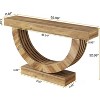 Tribesigns 59.06" Wooden Console Table with Half-Circle Base - 3 of 4