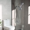 WOWOW 7-Spray 1.75 GPM 4.5 in. Wall Mount Dual Handheld and Fixed Shower Head - 2 of 4