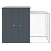 vidaXL Chicken Cage Anthracite Galvanized steel Large Durable - 4 of 4