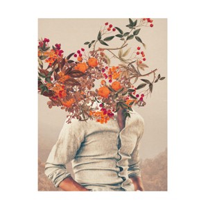 Canvas Wall Art - Frank Moth  'Roots Bright' Wall Art for Living Room, Bedroom, or Office Décor by Trademark Fine Art - 1 of 4