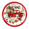 Set of 4 Red Truck Snowman Dining Soup Bowls - Certified International - image 2 of 3