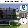 BestParts 10x16FT Rectangle Trampoline with Safety Net, Ladder & Soccer Basket – Blue Steel Frame - 2 of 4