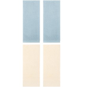 REGALWOVEN 4 Pcs Striped Comfortable Quick Drying Non-Linting Hand Towel 14" x 30" - 1 of 4