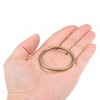 Unique Bargains Zinc Alloy Craft DIY Accessories Hardware Bag Belt O-Ring Buckles 10 Pcs - 3 of 3