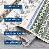 Coucheta Area Rug Low Pile Non-Slip, Modern Floral Boho Accent Carpet Fade-Resistant for Living Room Bedroom Nursery,Multi-Color & Size - 4 of 4
