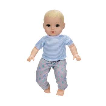 JC Toys - La Baby - Muñeco bebé niño azul de cuerpo blando lavable de 16  pulgadas con accesorios - Para niños a partir de 12 meses, diseñado por