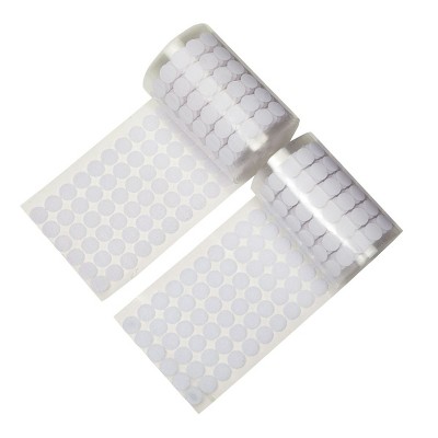 Stockroom Plus 800 Pieces Fasteners Hook and Loop Strips Self Adhesive Dots, 0.59 Inch Diameter White