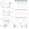 Shower Shelf, 5 Pack Adhesive Clear Acrylic Bathroom Shower Organizer, Clear No Drilling Wall Mounted Bathroom Storage Rack with Soap Holder and Hook - 3 of 4